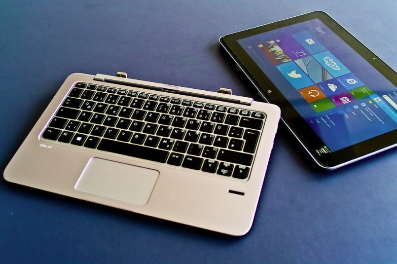 Tablet có bàn phím tiện dụng có thể lắp tháo dễ dàng