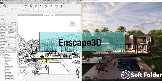Phần mềm Render Enscape 3D, download enscape full crack