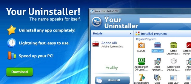 Giao diện phần mềm Your Uninstaller