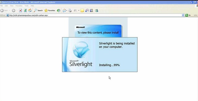 Silverlight tích hợp trên Internet Explorer