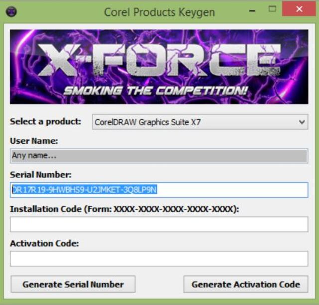 Chọn vào Coreldraw Graphics Suite X7