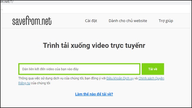 Các bước tải video trên Youtube bằng SaveFrom