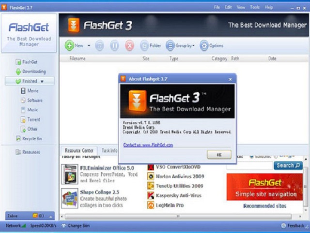 Flashget 3.7 mới nhất sở hữu nhiều tính năng nổi trội