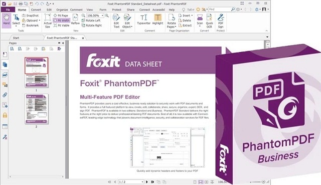 Phần mềm Foxit Phantompdf hỗ trợ chỉnh sửa trên PDF