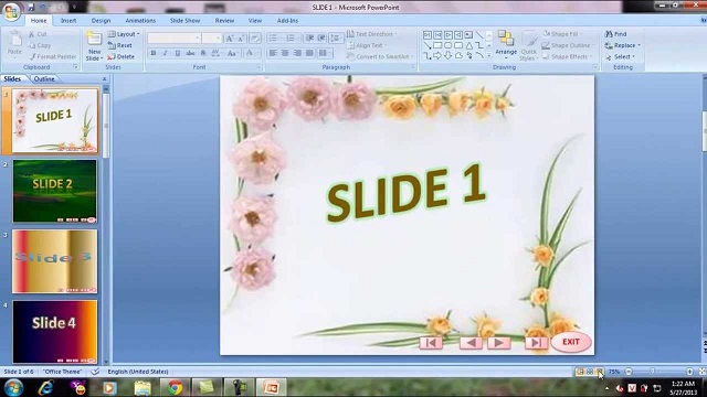 Bước 1: Vào Powerpoint chọn bản trình chiếu để chèn ảnh