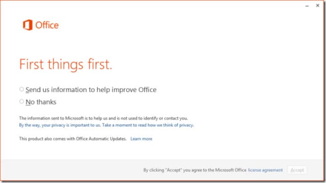 Để truy cập các ứng dụng Microsoft Office 2013 mới được cài đặt, hãy đi tới Start