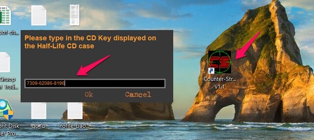 Nhập key vừa nhận vào mục tương ứng và nhấn chọn “OK“Nhập key vừa nhận vào mục tương ứng và nhấn chọn “OK“