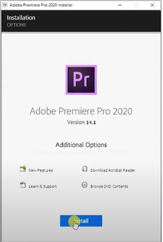 Tiến hành cài đặt phần mềm Premiere Pro CC 2020