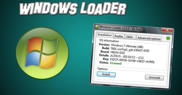 Windows Loader 2.2.2 - phiên bản mới nhất