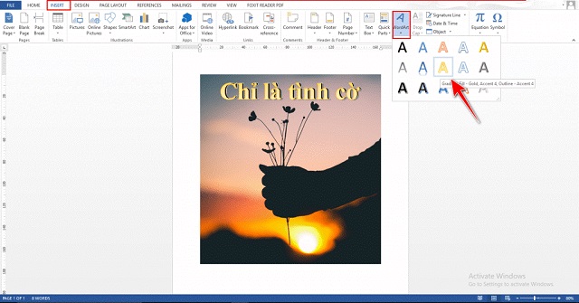 Các style có sẵn ở trên phần mềm Microsoft Word
