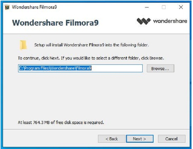 Chọn đường dẫn lưu trữ cho phần mềm Filmora