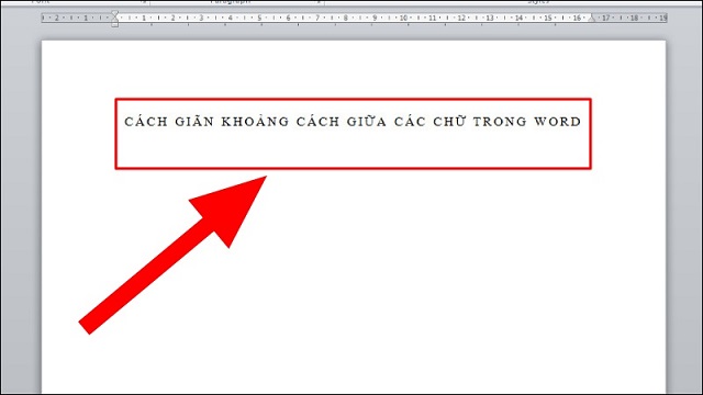 Kết quả co chữ trong Word 2003 sau khi hoàn thành