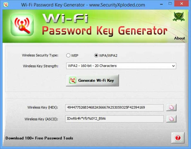 Phần mềm bẻ khoá Wifi Password Key