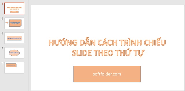 Các slide đã chuẩn bị trong PowerPoint