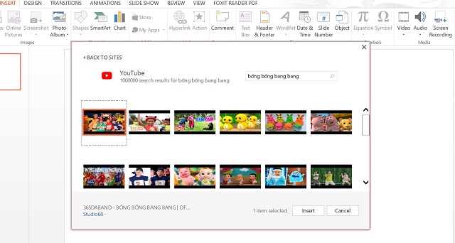 Hướng dẫn chèn video vào Powerpoint 2010 trên online