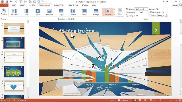 Cách tạo hiệu ứng trong Powerpoint