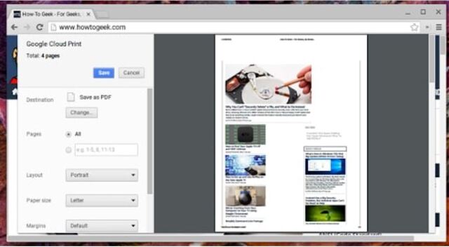 Hướng dẫn người dùng in file PDF trên Chrome OS