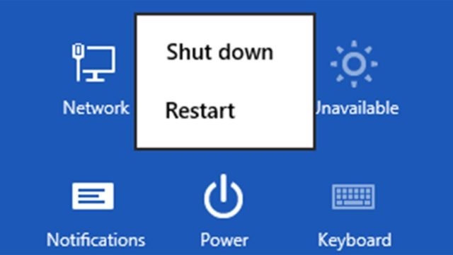 Nhấn vào shutdown để máy tắt đi
