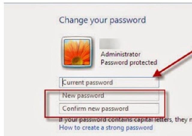 Điền các thông tin cho mật khẩu và nên nhớ mật khẩu mình