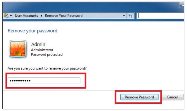 Cách để xóa được mật khẩu khá nhanh và dễ dàng
