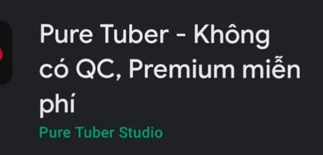 Cài đặt ứng dụng Pure Tuber để tắt quảng cáo khi xem Youtube trên tivi