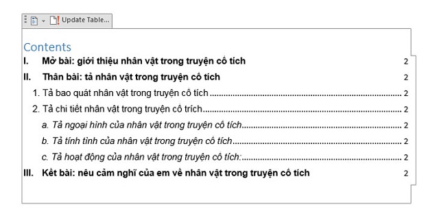 Hướng dẫn đánh mục lục trong Word 2016 đơn giản