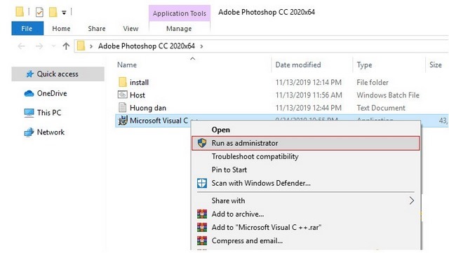 Ảnh 6: Tiến hành chạy file Microsoft Visual C ++